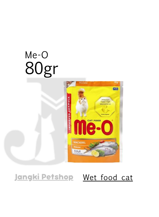 Me-o Pouch Adult Mackarel 80gr - Makanan Pouch Kucing 80 gr