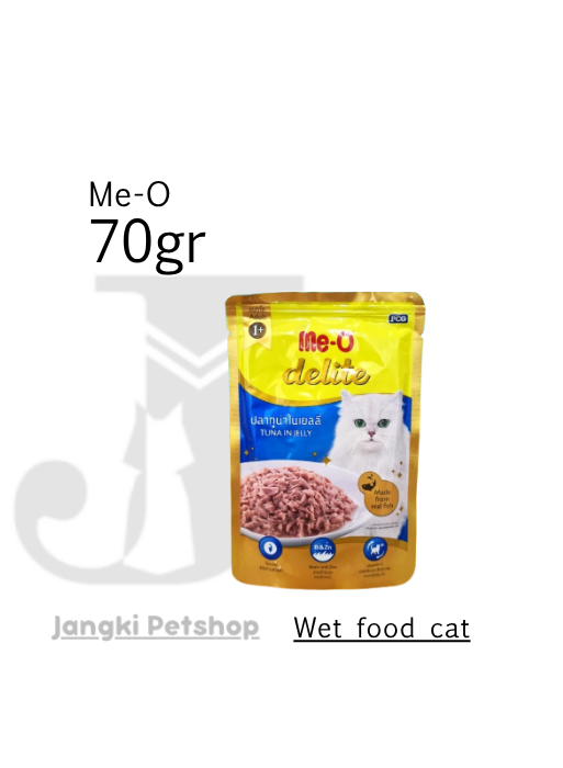 Me-o Pouch Delite Tuna In Jelly 70 gr - Makanan Pouch Kucing 70 gr