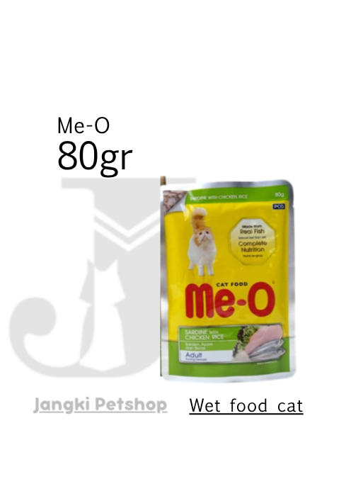 Me-o Pouch Adult Sardine Chicken 80 gr - Makanan Pouch Kucing 80 gr