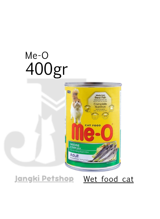 Me-o Adult Sardine in Prawn 400 gr kl - Makanan Kaleng Kucing 400 gr