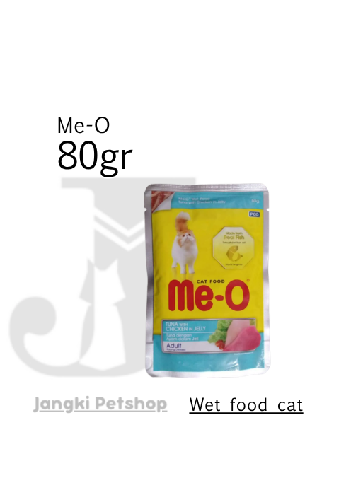 Me-o Pouch Adult Tuna Chicken 80 gr - Makanan Pouch Kucing 80 gr