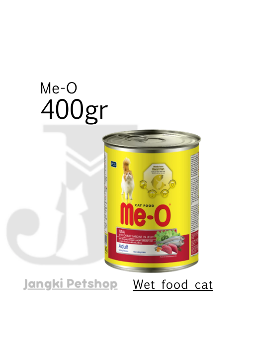 Me-o Adult Tuna With Chunky Sardine 400 gr kl - Makanan Kaleng Kucing 400 gr