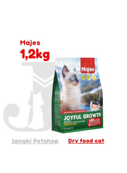 MAJES Cat Kitten Joyful Growth & Immune Boosting - Goat Milk 1,2 kg - Makanan Kering Kucing 1,2 kg