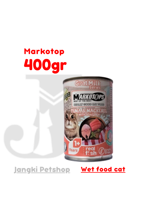Markotop Tuna & Mackarel Goat Milk 400gr - Makanan Kering Kucing 400gr