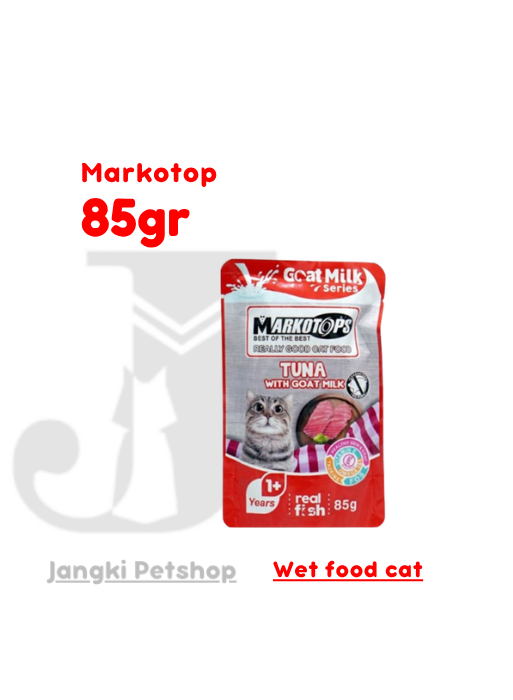 Markotop Pouch Adt Tuna Goat Milk 85 gr - Makanan Pouch Kucing 85 gr