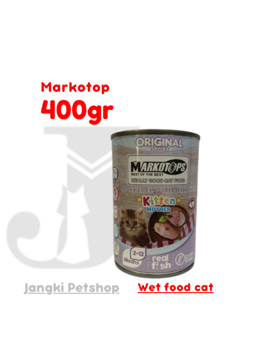 Markotop Kitten Mackarel & Chicken 400 gr - Makanan Kering Kucing 400 gr