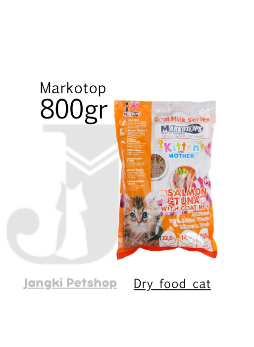 Markotop Kitten Salmon Tuna 800 gr - Makanan Kering Kucing 800 gr