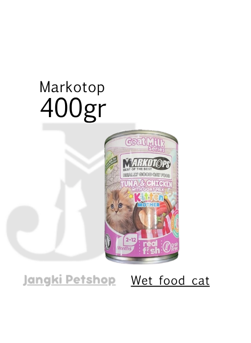Markotop Kitten Tuna & Chicken Goat Milk 400gr - Makanan Kering Kucing 400gr