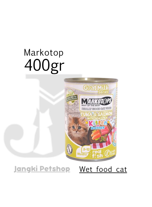 Markotop Kitten Tuna & Salmon Goat Milk 400gr - Makanan Kering Kucing 400gr