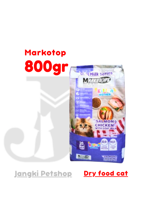 Markotop Kitten Salmon Chicken 800 gr - Makanan Kering Kucing 800 gr