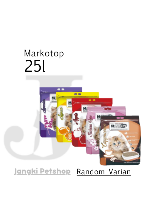 Markotop Cat Litter 25 L (Varian Random) - Pasir Kucing 25 L