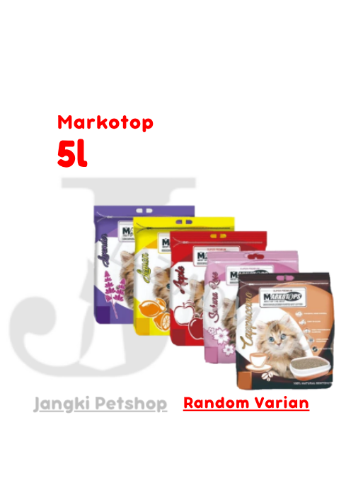 Markotop Cat Litter 5,5 L (Varian Rendom) - Pasir Kucing 5,5 L
