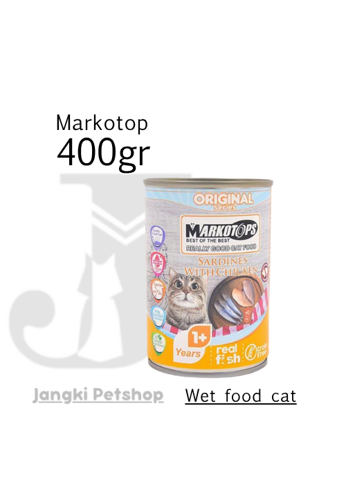 Markotop Sardine with Chicken 400 gr - Makanan Kering Kucing 400 gr