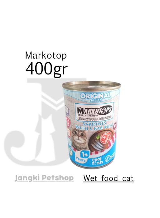Markotop Sardine with Crab 400 gr - Makanan Kering Kucing 400 gr