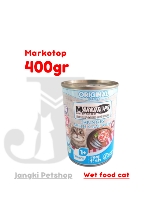 Markotop Sardine with Crab 400 gr - Makanan Kering Kucing 400 gr