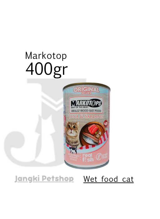 Markotop Tuna & Sardine 400 gr - Makanan Kering Kucing 400 gr