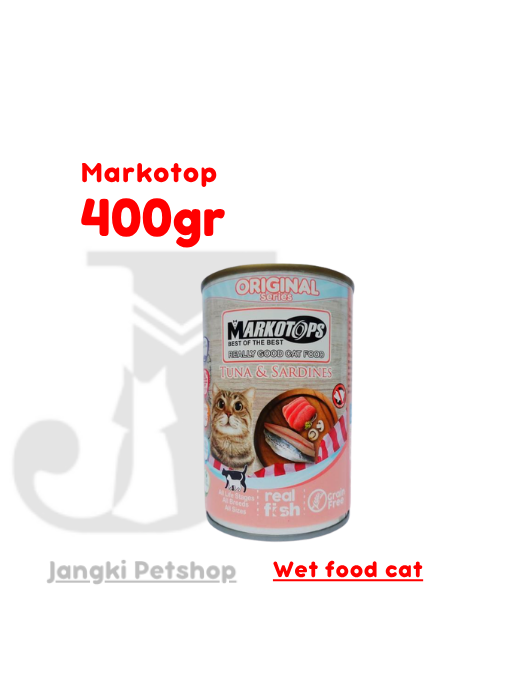 Markotop Tuna & Sardine 400 gr - Makanan Kering Kucing 400 gr