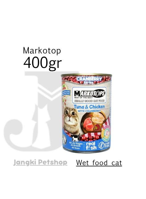 Markotop Tuna & Chicken Cranberry 400gr - Makanan Kering Kucing 400gr