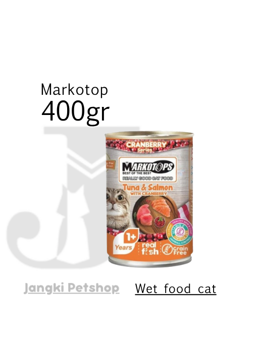 Markotop Tuna & Salmon Cranberry 400gr - Makanan Kering Kucing 400gr
