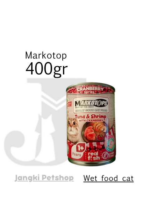 Markotop Tuna & Shrimp Cranberry 400gr - Makanan Kering Kucing 400gr