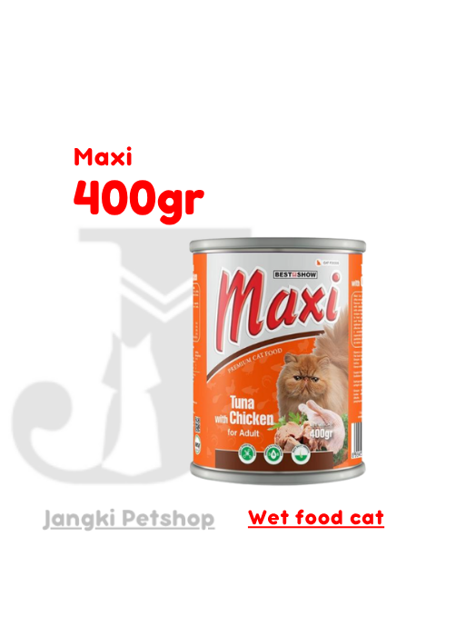 Maxi Cat Adult Tuna With Chicken 400 gr - Makanan Kering Kucing 400 gr