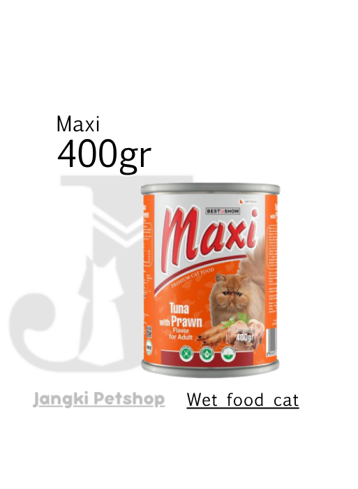 Maxi Cat Tuna With Prawn 400 gr - Makanan Kering Kucing 400 gr