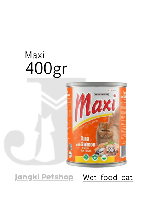 Maxi Cat Tuna With Salmon 400 gr - Makanan Kering Kucing 400 gr