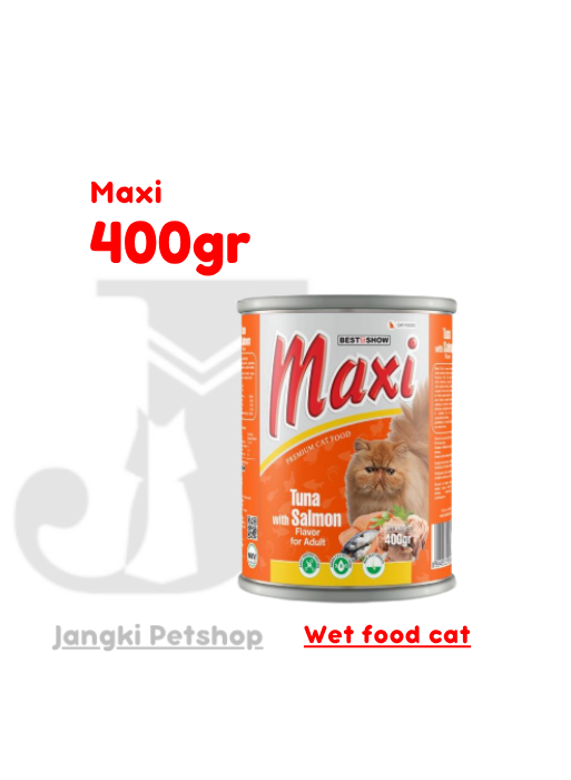 Maxi Cat Tuna With Salmon 400 gr - Makanan Kering Kucing 400 gr