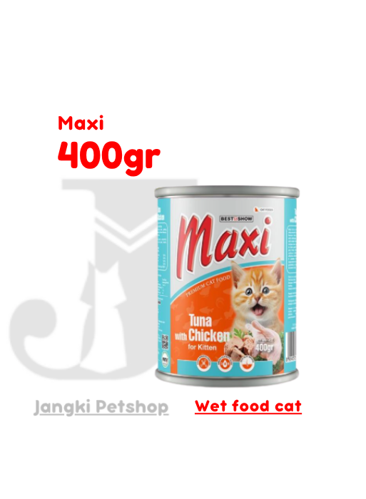 Maxi Cat Kitten Tuna With Chicken 400 gr - Makanan Kering Kucing 400 gr