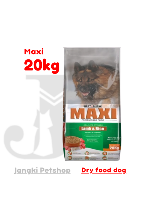 Best In Show Maxi Dog Lamb & Rice 20 kg - Makanan Kering Anjing 20 kg