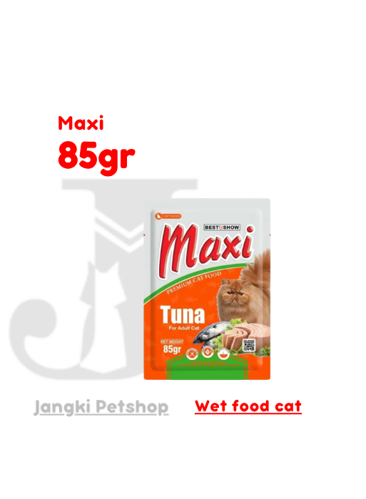 Maxi Cat Pouch Adult Tuna 85 gr - Makanan Pouch Kucing 85 gr
