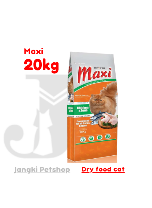 Best In Show Maxi Cat Chicken & Tuna 20 kg - Makanan Kering Kucing 20 kg