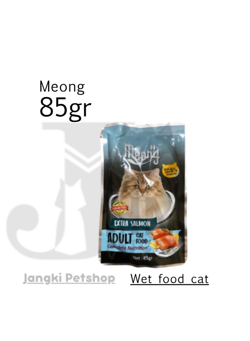 Meong Pouch Adult Salmon 85gr - Makanan Pouch Kucing 85gr