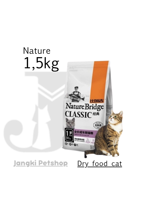 Nature Bridge Cat Adult 1,5 kg - Makanan Kering Kucing 1,5 kg