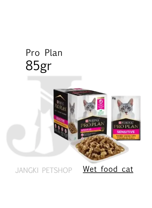 Pro Plan Pouch Sensitive Stomach 85 gr (12 pcs) - Makanan Pouch Kucing 85 gr (12 pcs)