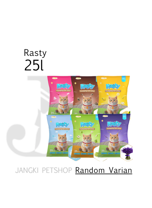 Rasty Cat Litter 25 L (Random Varian) - Pasir Kucing 25 L