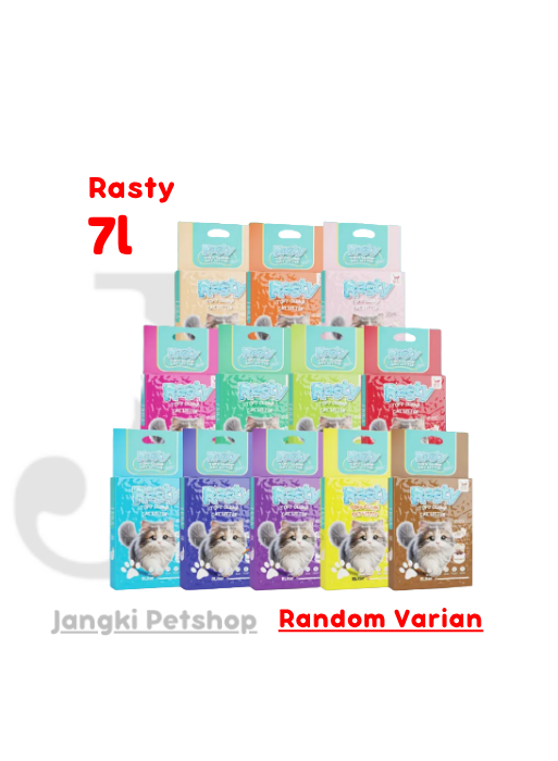 Rasty Tofu Soya 7 Lt (Random Varian) - Pasir Kucing 7 Lt