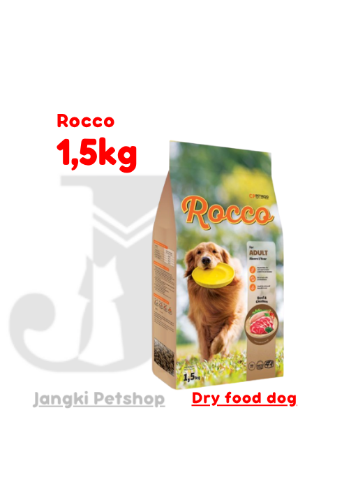 Rocco Adult Large Breed Beef 1,5 kg - Makanan Kering Kucing 1,5 kg