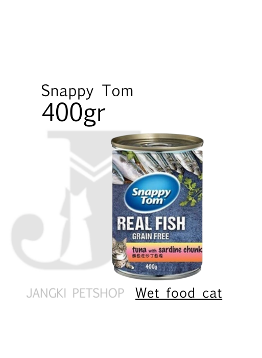 Snappy Tom Tuna Sardine Chunk 400 gr - Makanan Kering Kucing 400 gr