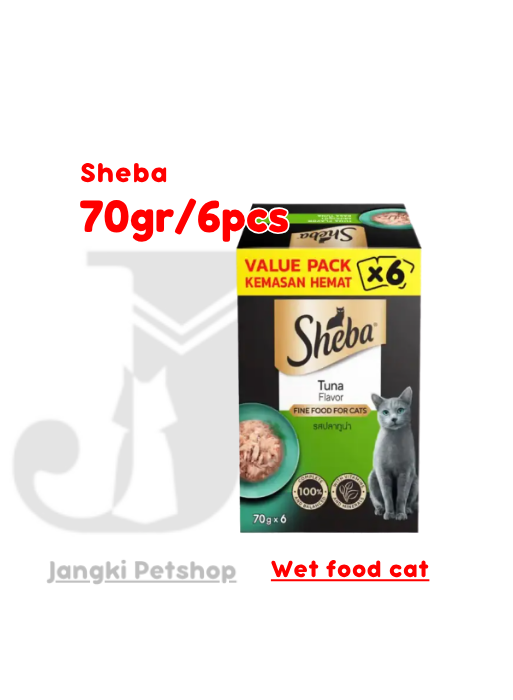Sheba Pouch SVMP Tuna ( Isi 6 pcs ) - Makanan Pouch Kucing x6pcs