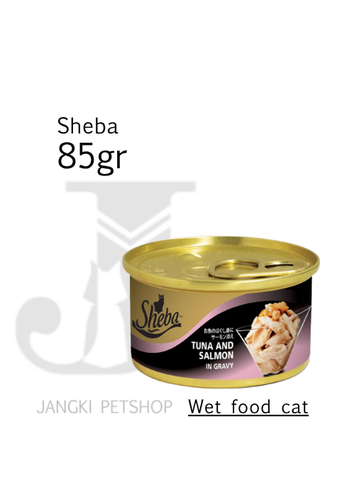 Sheba Tuna Salmon 85 gr - Makanan Kering Kucing 85 gr