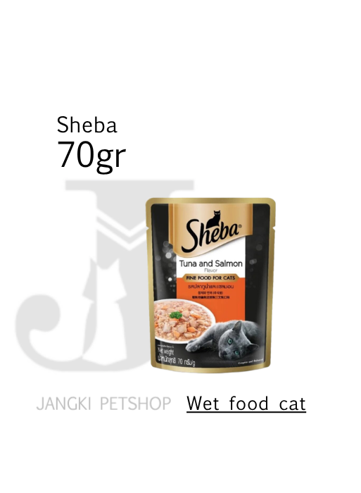 Sheba Pouch Tuna Salmon 70 gr - Makanan Pouch Kucing 70 gr