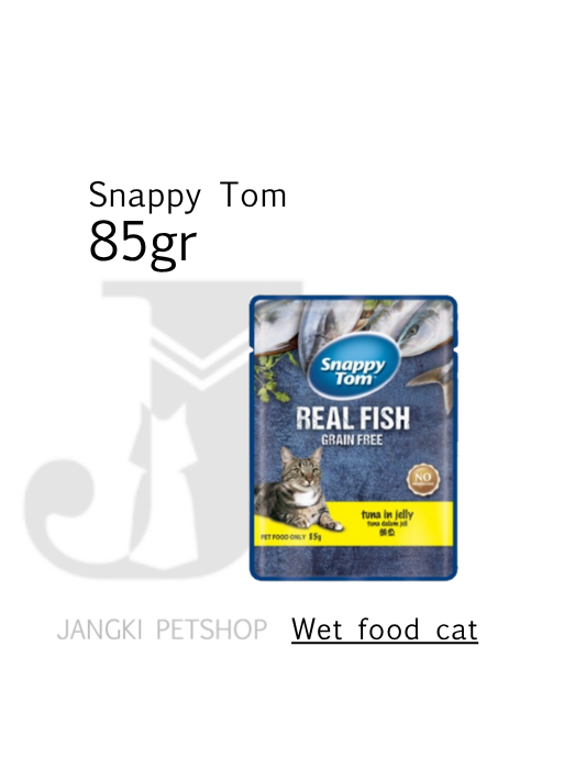 Snappy Tom Pouch Tuna in Jelly 85 gr - Makanan Pouch Kucing 85 gr
