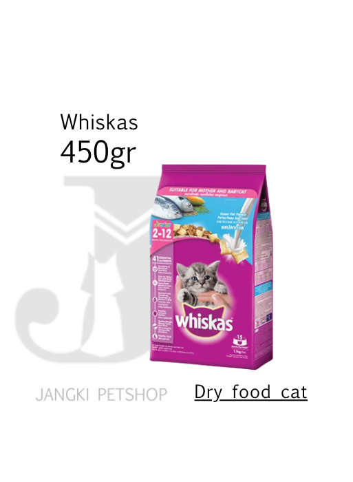 Whiskas Junior O Fish 450 gr - Makanan Kering Kucing 450 gr