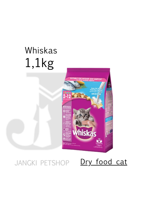 Whiskas Junior O Fish 1,1 kg - Makanan Kering Kucing 1,1 kg