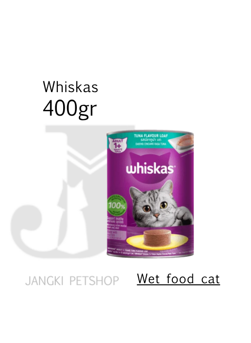 Whiskas Adult Tuna 400 gr kl - Makanan Kaleng Kucing 400 gr