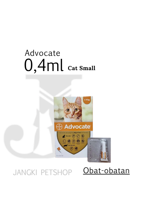 Advocate Cat Small 0,4 ml - Obat Hewan Kucing 0,4 ml