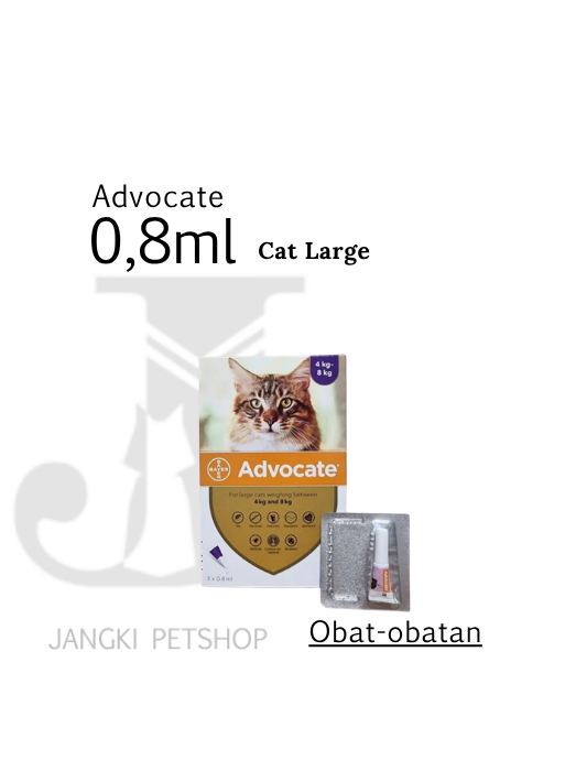 Advocate Cat Large 0,8 ml - Obat Hewan Kucing 0,8 ml