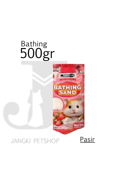 Bathing Sand Hamster Strawberry 500 gr - Pasir Hamster 500 gr