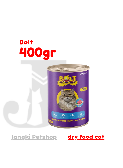Bolt Tuna Jelly 400 gr kl - Makanan Kaleng Kucing 400 gr